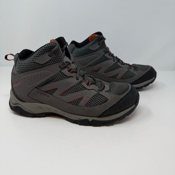 Columbia Boots Men's 9 Grey Orange Omnigrip Hiking Boot Outdoor Adventure Gear - Picture 3 of 10